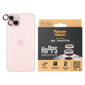Ochranný kryt objektívu Hoops pre iPhone 15/15 Plus, Ružová, PanzerGlass