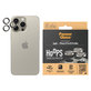 Ochranný kryt objektívu Hoops pre iPhone 15 Pro/15 Pro Max, Natural Metal, PanzerGlass
