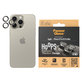 Ochranný kryt objektívu Hoops pre iPhone 15 Pro/15 Pro Max, Natural Titanium, PanzerGlass