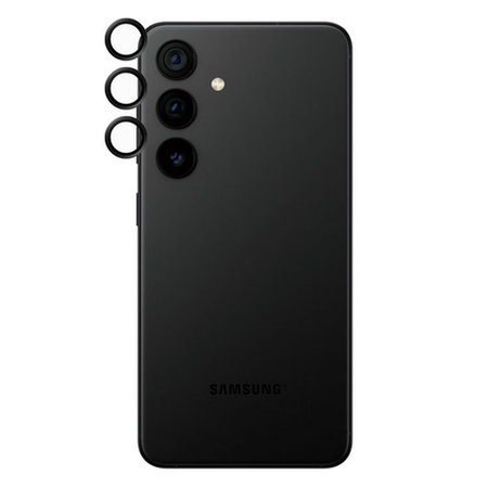 PanzerGlass - Ochranný Kryt Objektívu Fotoaparátu Hoops pre Samsung Galaxy 23, 23+ a 24, čierna