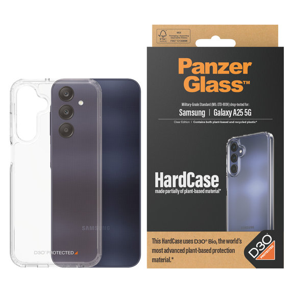 Puzdro HardCase D3O pre Samsung Galaxy A25 5G, Transparentná, PanzerGlass