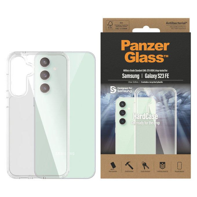 Puzdro HardCase AB pre Samsung Galaxy S23 FE, Transparentná, PanzerGlass