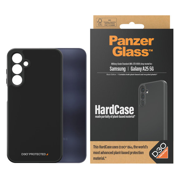 Puzdro HardCase D3O pre Samsung Galaxy A25 5G, Čierna, PanzerGlass