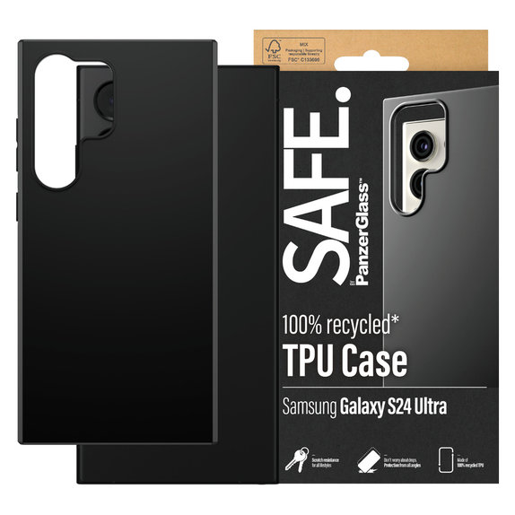 Puzdro TPU pre Samsung Galaxy S24 Ultra, Čierna, SAFE by PanzerGlass