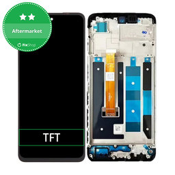 Oppo A58 CPH2577 - LCD Displej + Dotykové Sklo + Rám (Black) TFT