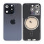 Apple iPhone 15 Pro - Sklo Zadného Housingu + Sklíčko Kamery + Kovový Pliešok + Magsafe Magnet (Blue Titanium)