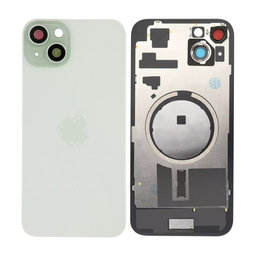 Apple iPhone 15 Plus - Sklo Zadného Housingu + Sklíčko Kamery + Kovový Pliešok + Magsafe Magnet (Green)
