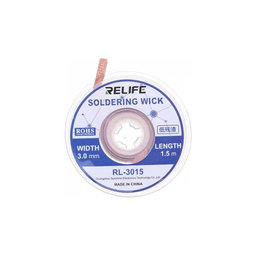 Relife RL-3015 - Spájkovací Knôt pre Odstranenie Prebytočného Cínu (3mm)