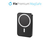 FixPremium - MagSafe PowerBank so Stojanom 5000mAh, čierna