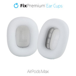 FixPremium - Náhradné Náušníky pre Apple AirPods Max (Eco-Leather), biela