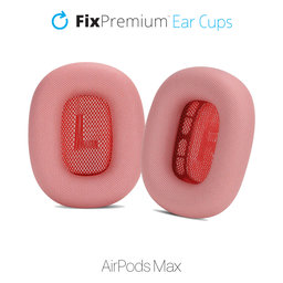 FixPremium - Náhradné Náušníky pre Apple AirPods Max (Eco-Leather), červená