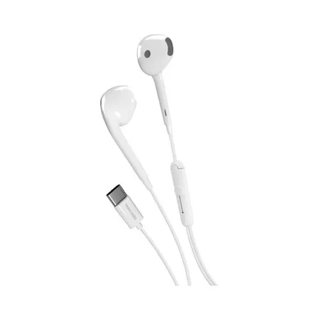 Tubb music hero | žične usb-c slušalke z mikrofonom | bele | semi in-ear slušalke 3 Tubb music hero bele slušalke usb-c z mikrofonom - uradna produktna fotografija