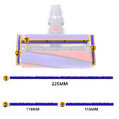 Dyson V-series - Jemné Plyšové Pásiky