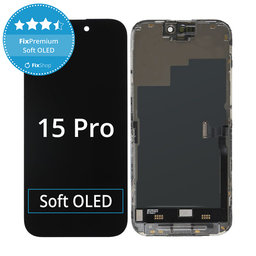 Apple iPhone 15 Pro - LCD Displej + Dotykové Sklo + Rám Soft OLED FixPremium