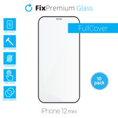 FixPremium FullCover Glass - Tvrdené Sklo pre iPhone 12 mini (10 Pack)