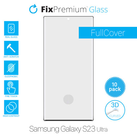FixPremium FullCover Glass - Tvrdené Sklo pre Samsung Galaxy S23 Ultra (10 Pack)