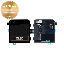 Samsung Galaxy Z Flip 6 F741B - LCD Displej + Dotykové Sklo + Rám (Vonkajší) (Crafted Black) - GH97-30012E Genuine Service Pack