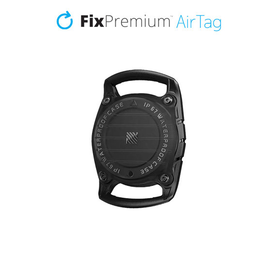 FixPremium - AirTag Obojok pre Psy a Mačky, čierna