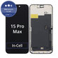 Displej In-Cell FHD pre iPhone 15 Pro Max, Dotykové sklo s rámom, FixPremium