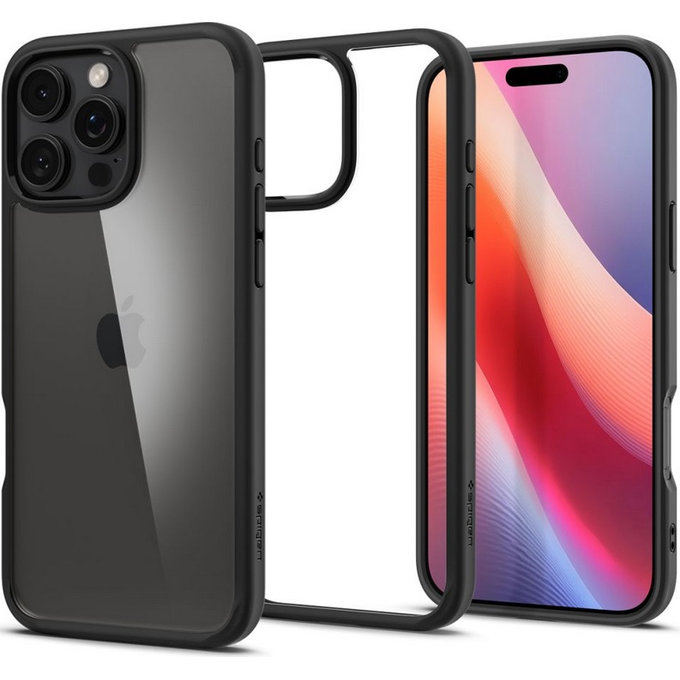 Spigen - Puzdro Ultra Hybrid pre iPhone 16 Pro, matte black