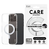 Puzdro Kickstand s MagSafe pre iPhone 16 Pro Max, Strieborná, CARE