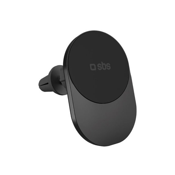 SBS - Držiak do auta s bezdrôtovým nabíjaním, Qi2, 15W, MagSafe, do mriežky, čierna