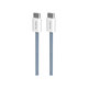 PURO - Kábel USB-C / USB-C, 60W, Fabrik FABK4, 1,5 m, blue lagon
