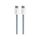 PURO - Kábel USB-C / USB-C, 60W, Fabrik FABK4, 1,5 m, blue lagon