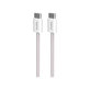 PURO - Kábel USB-C / USB-C, 60W, Fabrik FABK4, 1,5 m, sandshell
