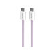 PURO - Kábel USB-C / USB-C, 60W, Fabrik FABK4, 1,5 m, coraltastic