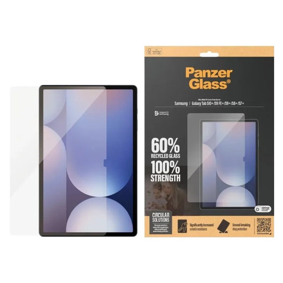 Tvrdené sklo UWF pre Samsung Galaxy Tab S8/S9 Plus, Číra, PanzerGlass