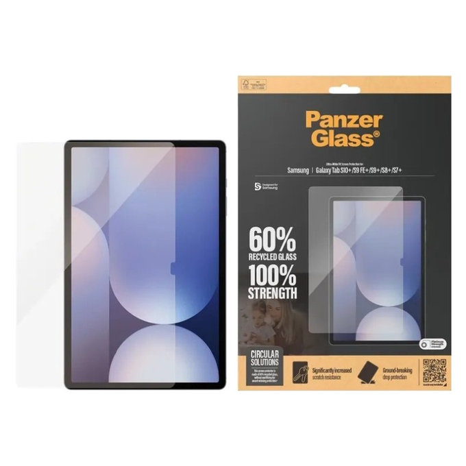 Tvrdené sklo UWF pre Samsung Galaxy Tab S8/S9 Plus, Číra, PanzerGlass