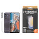 Bundle Hoops + Tvrdené sklo UWF + Hard Case D3O pre Samsung Galaxy A25 5G, Transparentná, PanzerGlass