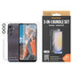 Bundle Hoops + Tvrdené sklo UWF + Hard Case D3O pre Samsung Galaxy A25 5G, Transparentná, PanzerGlass