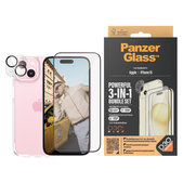 Bundle PicturePerfect + Tvrdené sklo UWF + Hard Case D3O pre iPhone 15, PanzerGlass