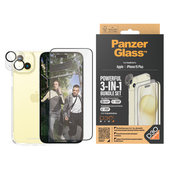 Bundle PicturePerfect + Tvrdené sklo UWF + Hard Case D3O pre iPhone 15 Plus, PanzerGlass