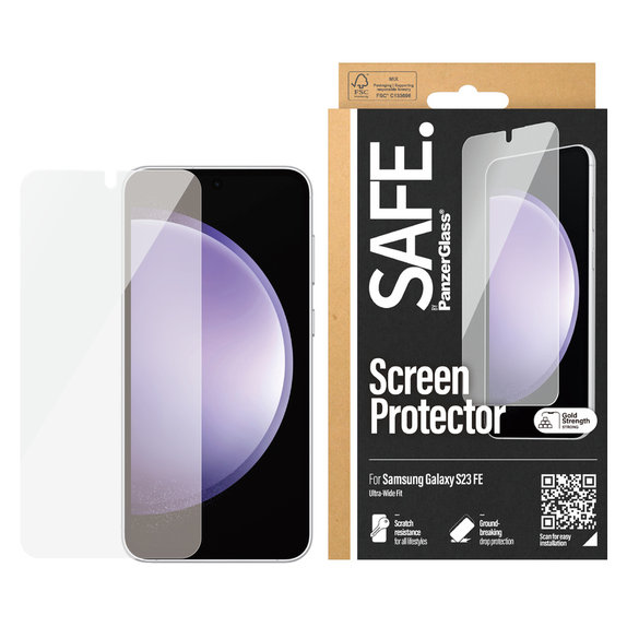 Tvrdené sklo UWF pre Samsung Galaxy S23 FE, Čierna, SAFE by PanzerGlass