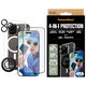 Bundle Hoops + Tvrdené sklo UWF + Hard Case + Magnetic Ring Mount pre iPhone 16 Pro, PanzerGlass