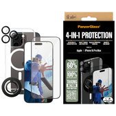 Bundle Hoops + Tvrdené sklo UWF + Hard Case + Magnetic Ring Mount pre iPhone 16 Pro Max, PanzerGlass