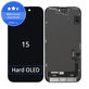 Displej Hard OLED pre iPhone 15, Dotykové sklo s rámom, FixPremium