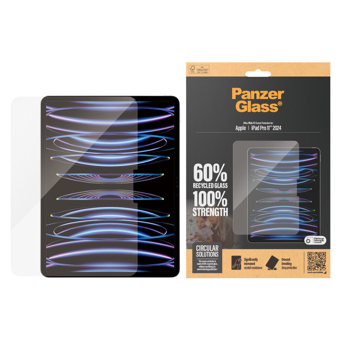 Tvrdené sklo UWF pre iPad Pro 11'', Číra, PanzerGlass