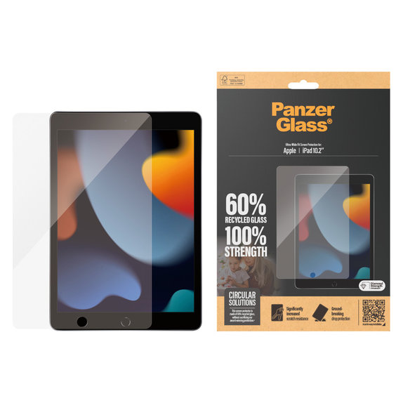 Tvrdené sklo UWF pre iPad 10,2'' (2019-2021), Číra, PanzerGlass