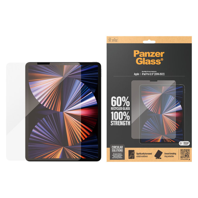 Tvrdené sklo UWF pre iPad Pro 12,9'', Číra, PanzerGlass
