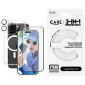 Bundle Hoops + Tvrdené sklo UWF + Puzdro Urban Combat pre iPhone 16 Pro, CARE