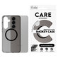 Puzdro Smokey s čiernym QI pre Samsung Galaxy S25+, Čierna, PanzerGlass
