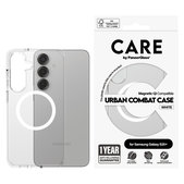 Puzdro Urban Combat s bielym QI pre Samsung Galaxy S25+, Transparentná, PanzerGlass