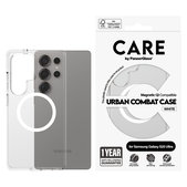 Puzdro Urban Combat s bielym QI pre Samsung Galaxy S25 Ultra, Transparentná, PanzerGlass