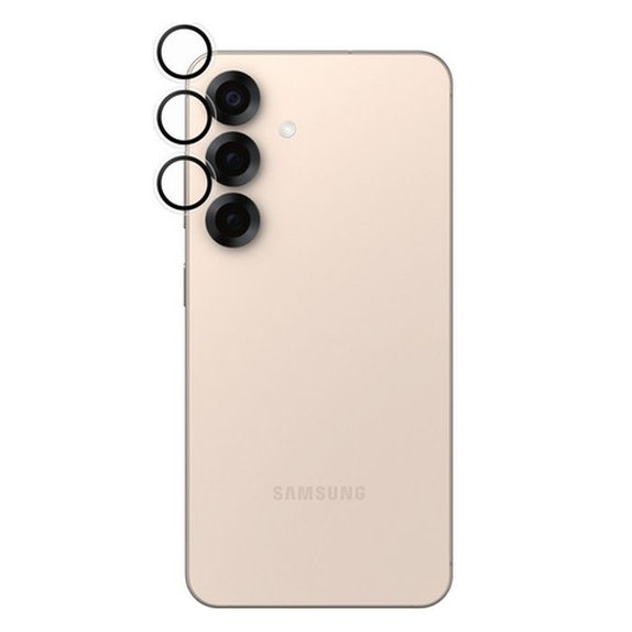 PanzerGlass - Ochranný Kryt Objektívu Fotoaparátu Hoops pre Samsung Galaxy S25+, transparentná