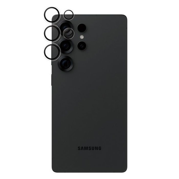 PanzerGlass - Ochranný Kryt Objektívu Fotoaparátu Hoops pre Samsung Galaxy S25 Ultra, transparentná