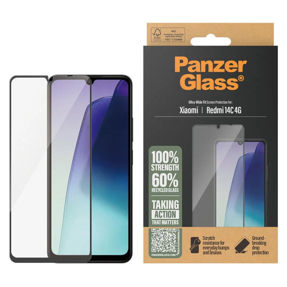 Tvrdené sklo UWF pre Xiaomi Redmi 14C 4G, Číra, PanzerGlass